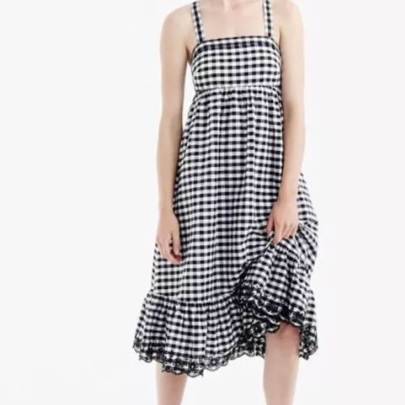 JCrew overall Gingham Dress Madewell Alexa chung - Picture 2 of 4